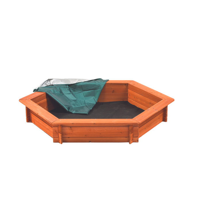 CreativeCedarDesigns 4.3' Hexagon Sandbox with Cover & Reviews